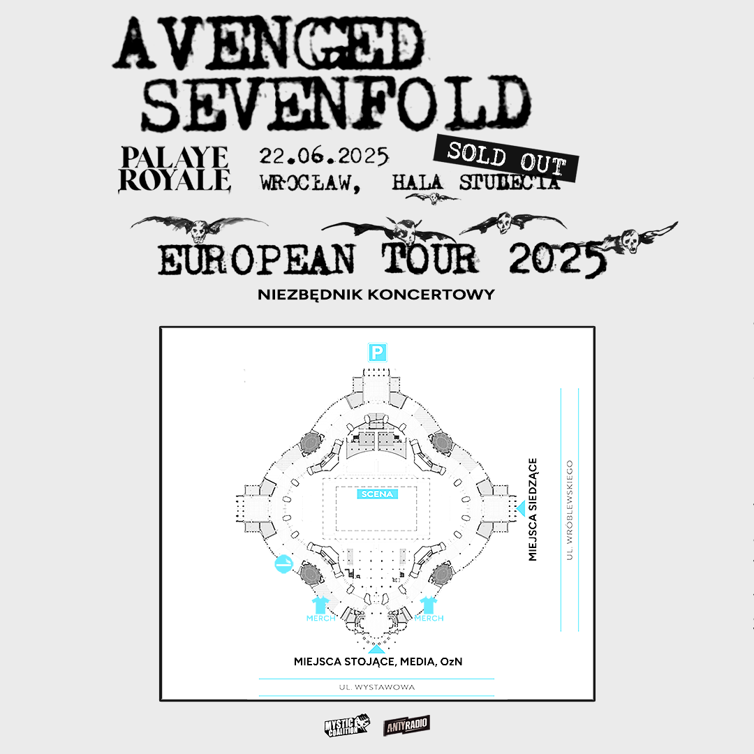 Read more about the article Wyprzedany koncert Avenged Sevenfold we Wrocławiu: Niezbędnik uczestnika