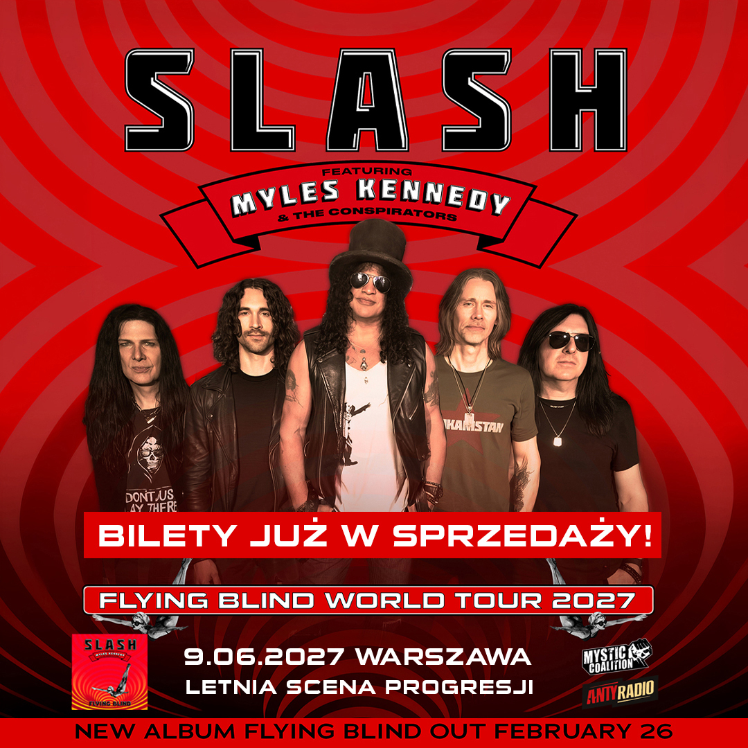 Read more about the article Slash ft. Myles Kennedy And The Conspirators wracają do Polski! Bilety już w sprzedaży!